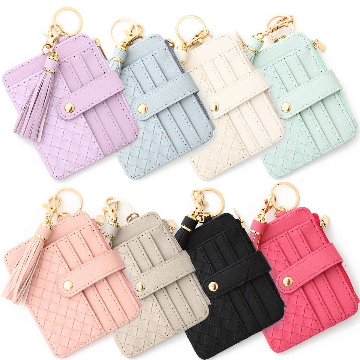 DIY Zipper Wallet with Keychain, Multi-Card Holder_CWAB4992