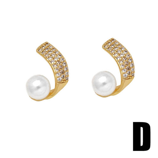 FASHIONABLE ZIRCON INLAID BEE EARRINGS