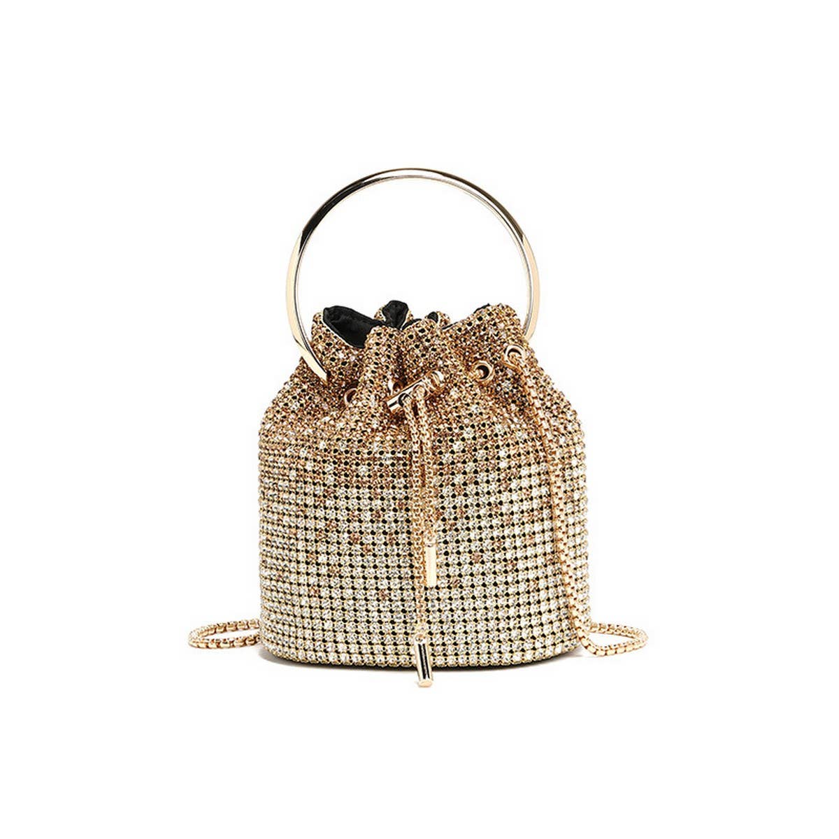 NEW FASHION CHAIN RHINESTONE EVENING BUCKET BAG_CWAB3583