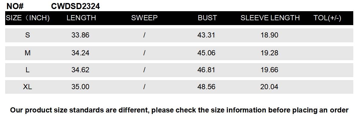 CWDSD2324_Round Neck Long Sleeve Patchwork Short Dress