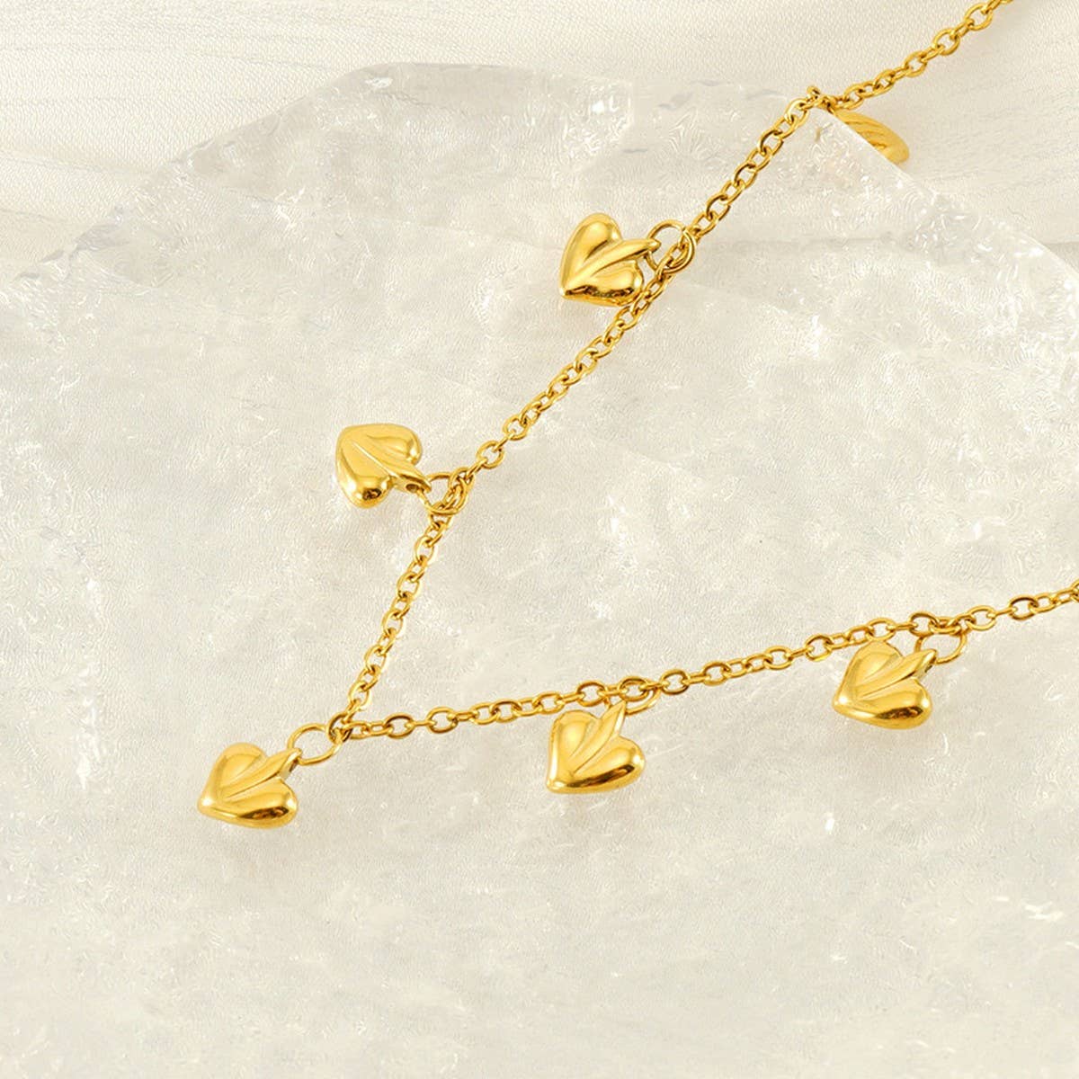 CWAJE1951_Heart Necklace Collarbone Necklace