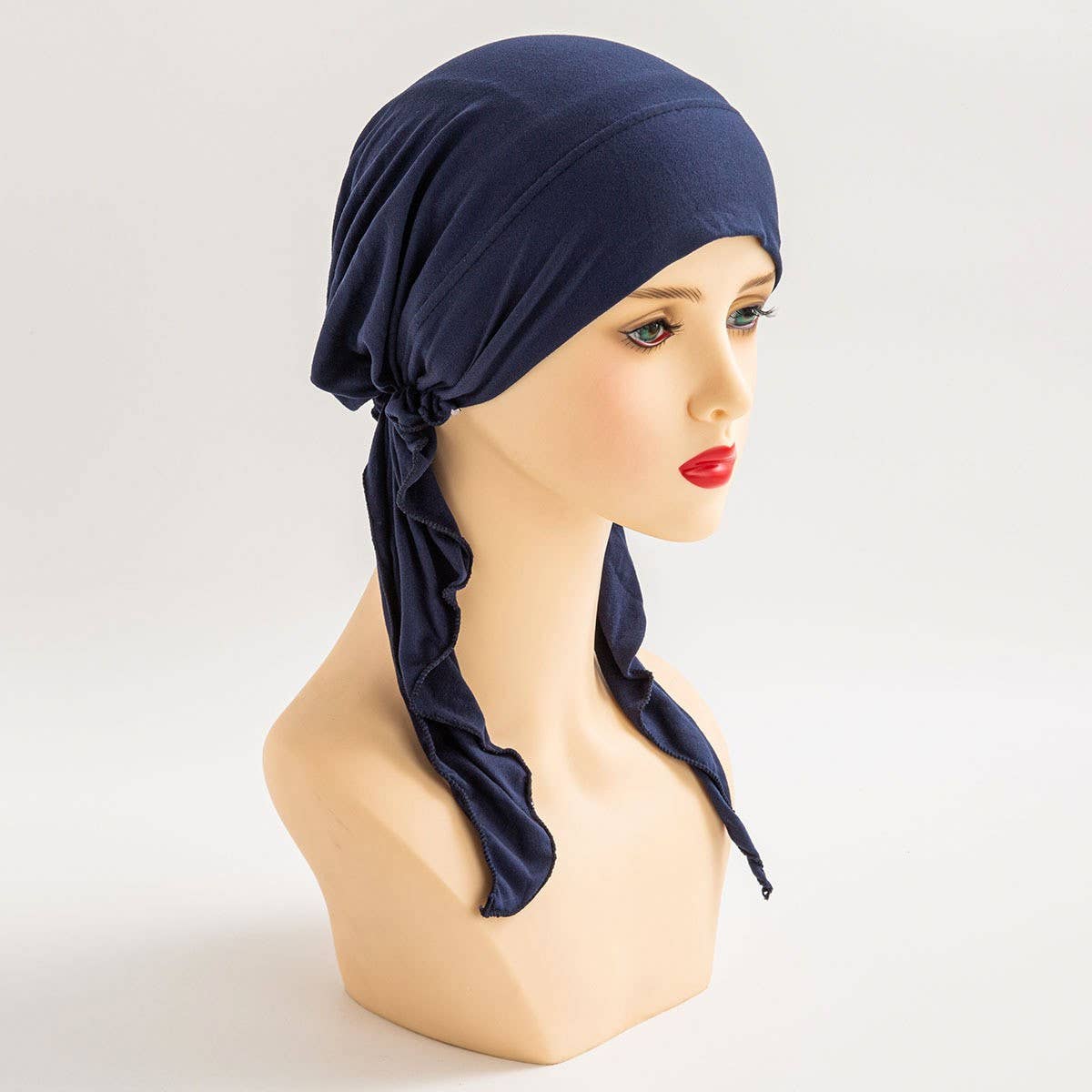 MULTICOLOR FASHION CURVED RIBBON TURBAN HAT