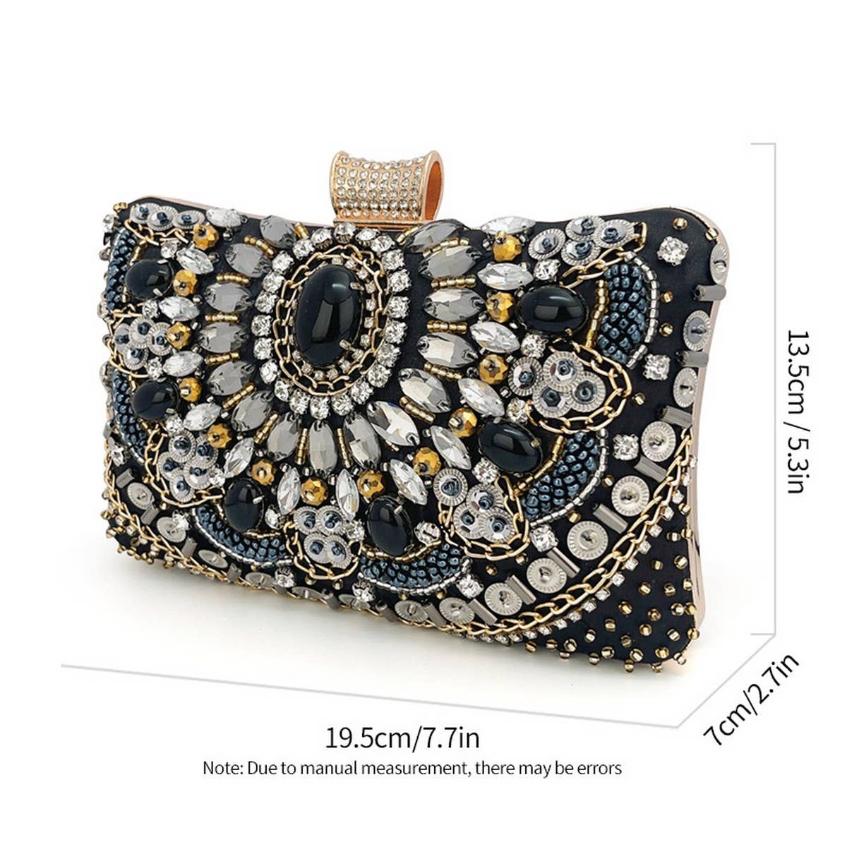 HIGH-END HANDMADE NICHE BEADED CLUTCH_CWAB2521
