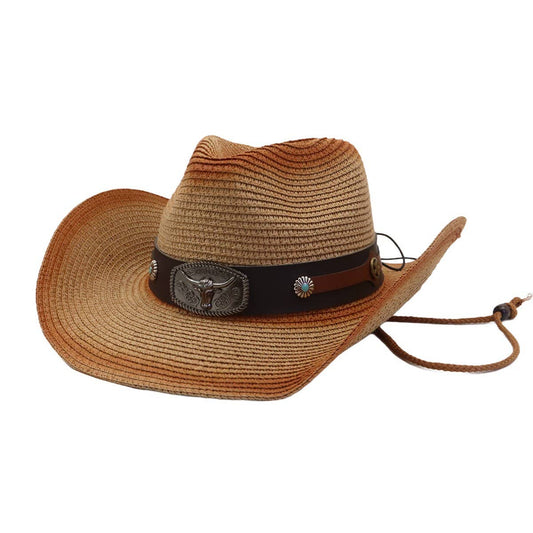 Unisex Outdoor Beach Hat Western Cowboy Style_CWAH04491