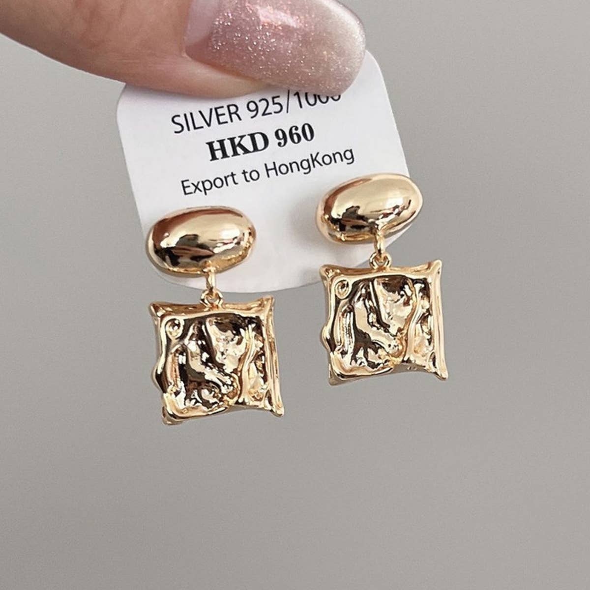 UNIQUE CONCAVE CONVEX EARRINGS