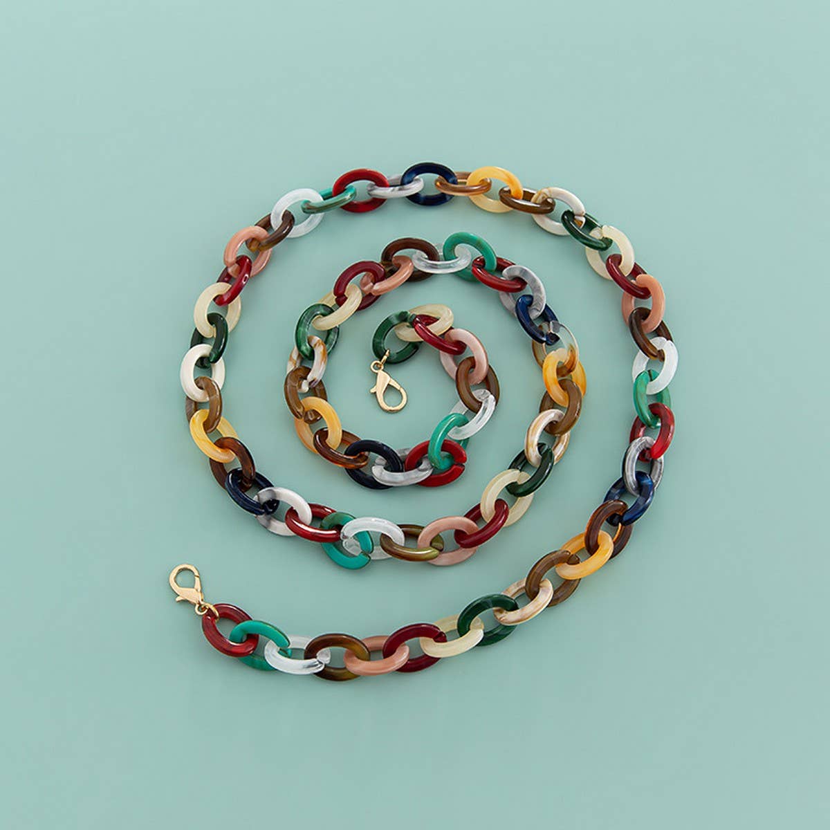 47" Oval 0.67*0.98" Acrylic Chain Bag Strap_CWMM5099