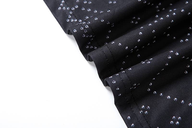 sexy button-neck high-slit hip-hugging dress