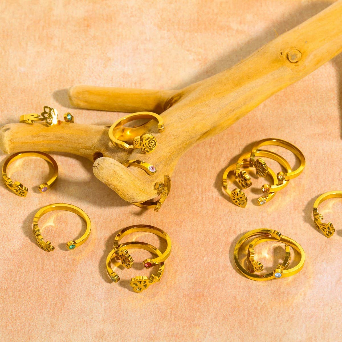 December Colored Zirconia Open Ring