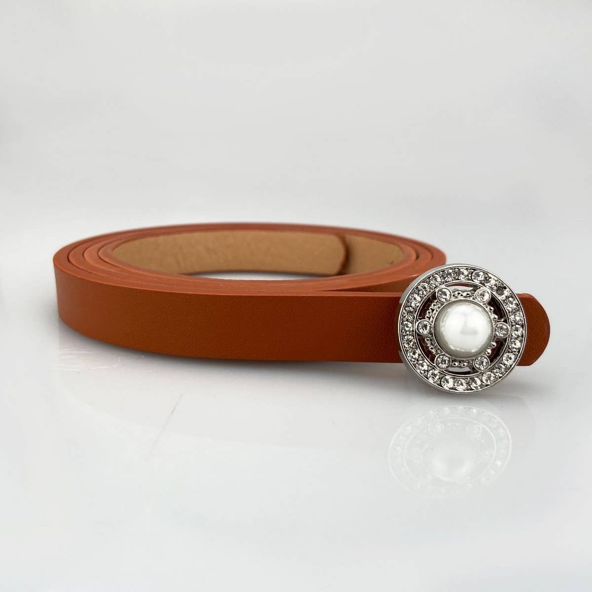 WOMEN'S FASHIONABLE PEARL AND DIAMOND BELT_CWABE0706