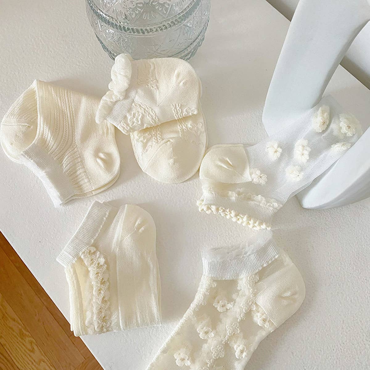 WOMEN CASUAL THIN SHORT SOCKS