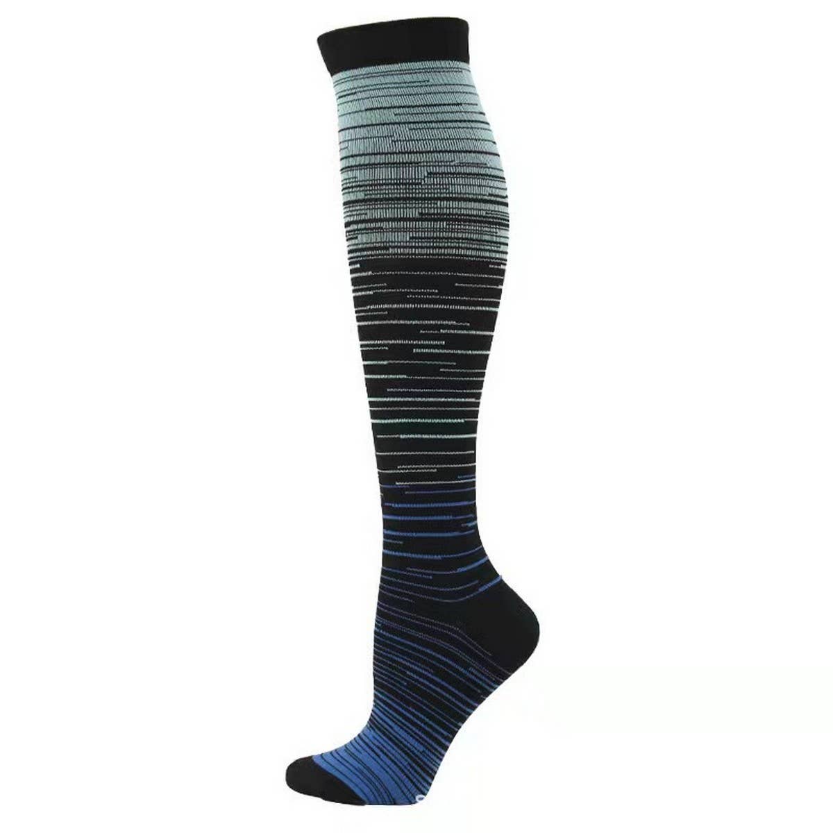 NEW GRADIENT MIXED COLOR COMPRESSION SOCKS