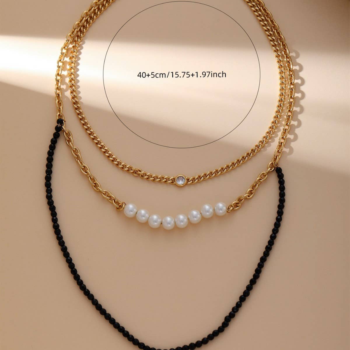 PERSONALIZED CRYSTAL FRESHWATER PEARL NECKLACE_CWMM3625