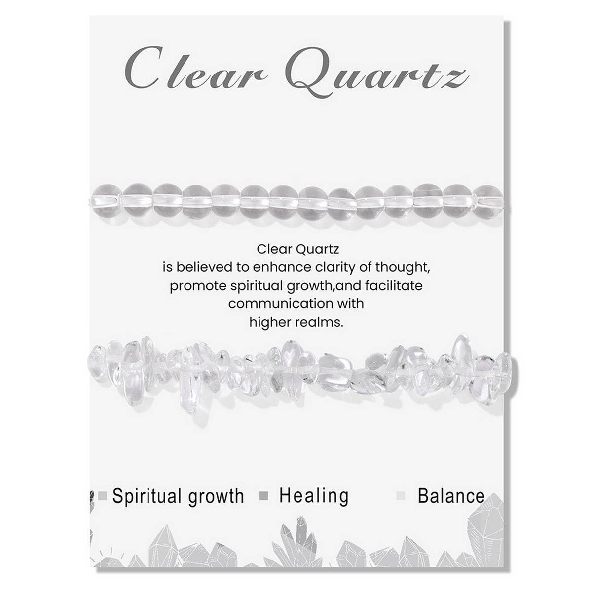 CWAJE4220_IRREGULAR GRAVEL BEADS 2-PIECE BEADED BRACELET