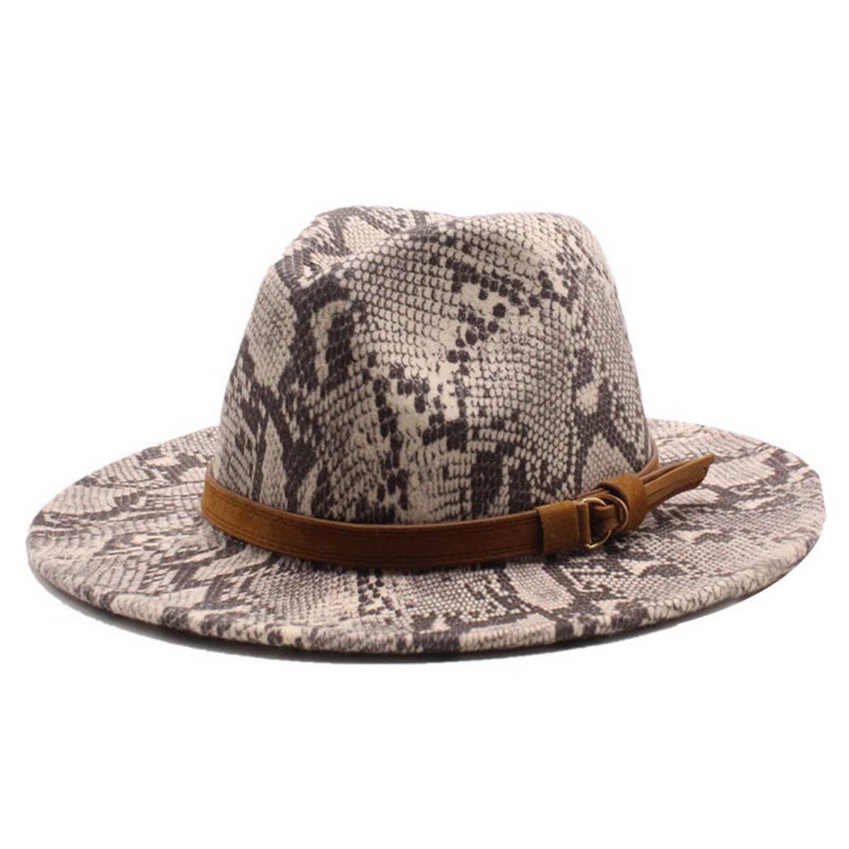 WOOL HAT SNAKE PATTERN CASUAL HAT JAZZ HAT FELT HAT_CWAH2592