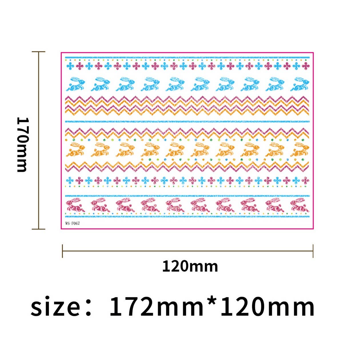 Easter Glitter Water Transfer Stickers for Candles