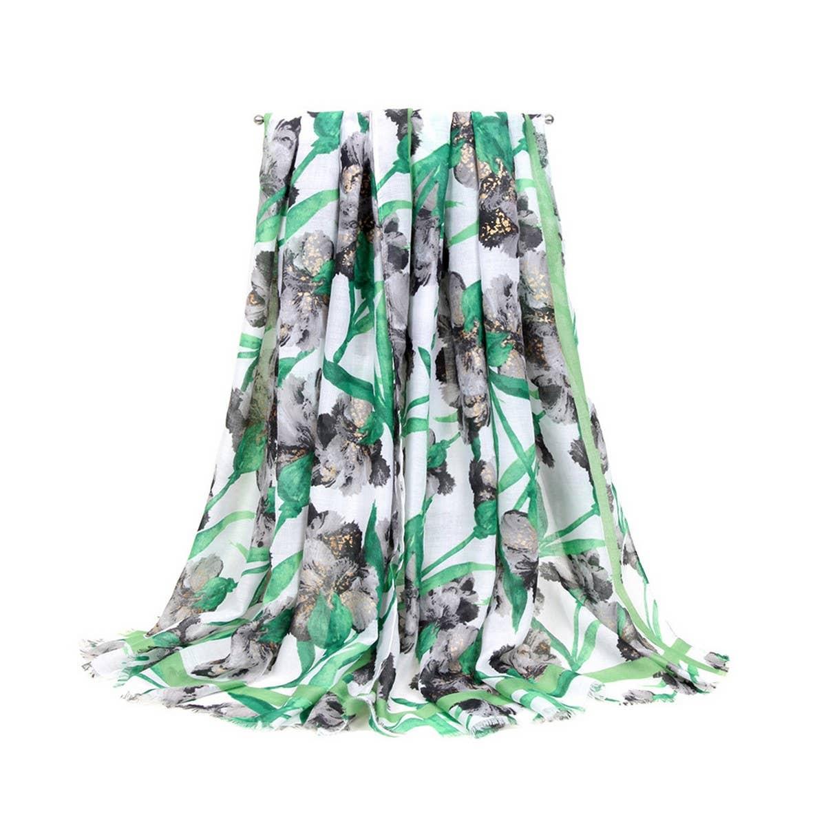 Floral Scarf - Lightweight Beach Wrap for Women