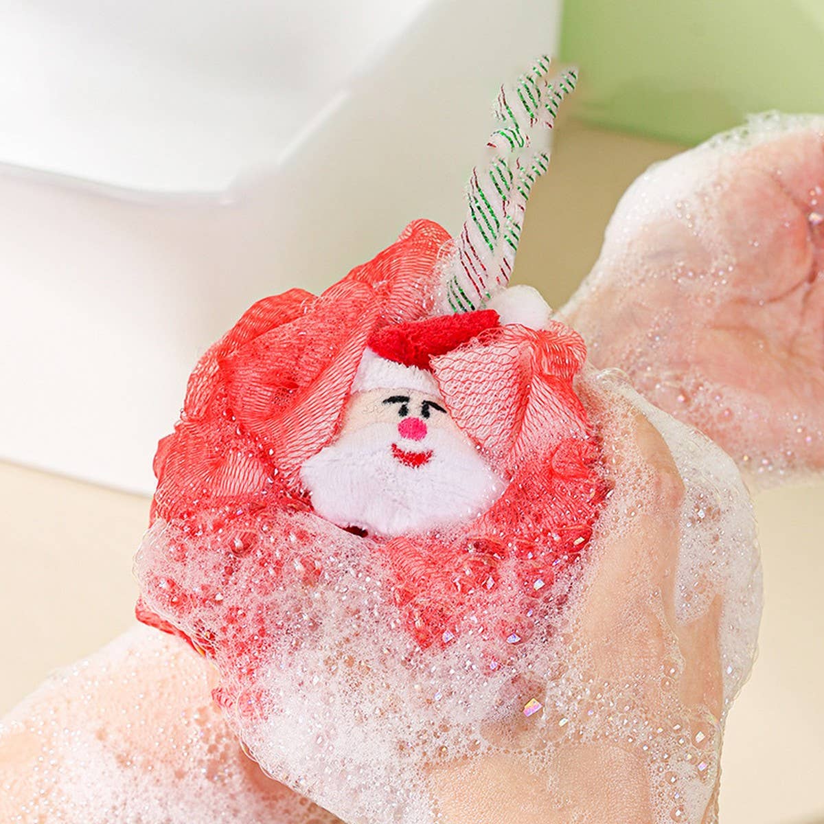 BATH POUF CHRISTMAS SERIES SOFT BATH BALL_CWMM3357