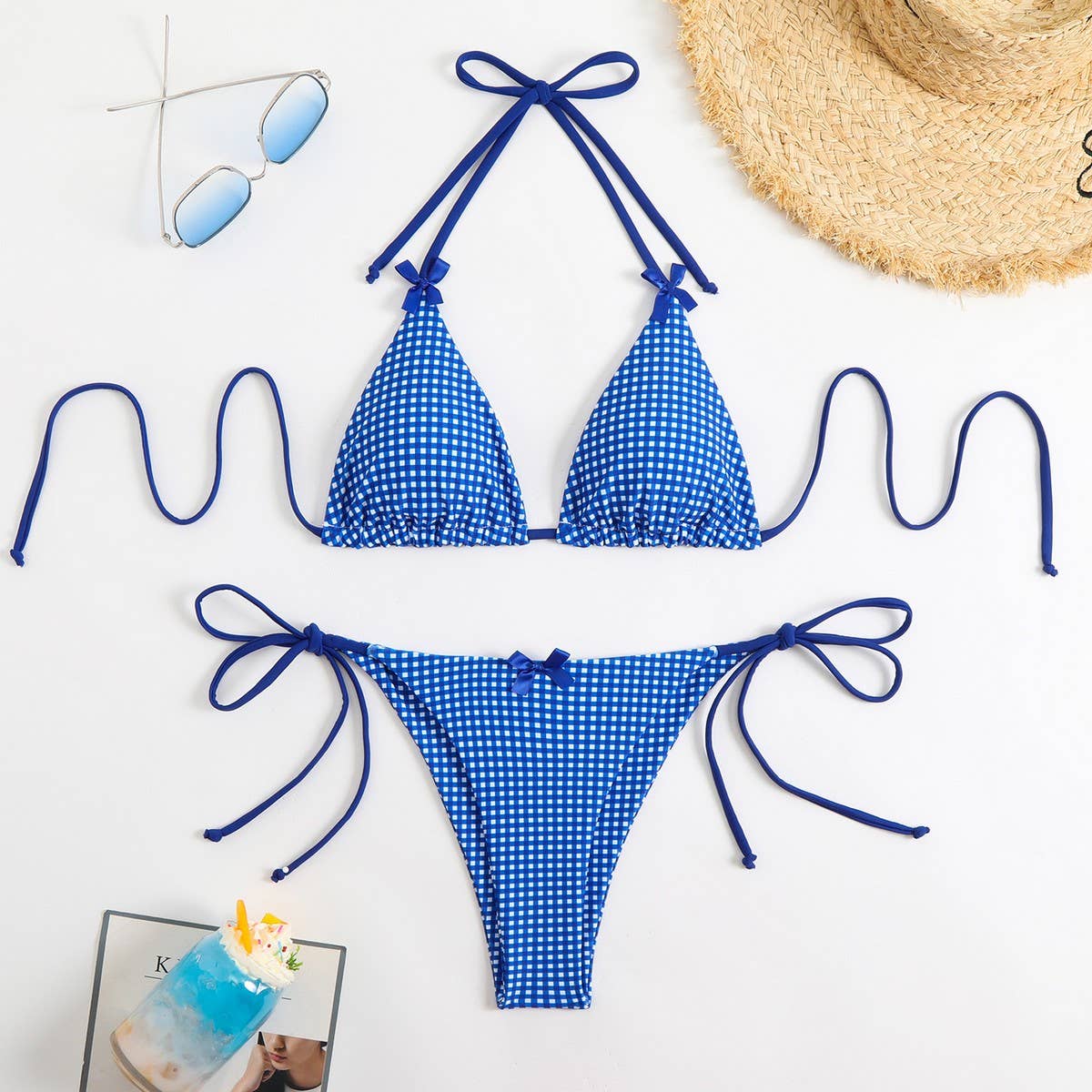 GINGHAM BIKINI SET - SEXY EUROPEAN SWIMSUIT