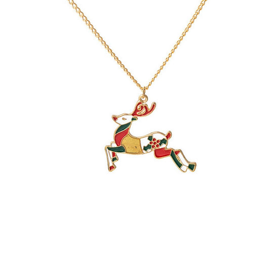 CHRISTMAS CARTOON PERSONALITY VERSATILE NECKLACE