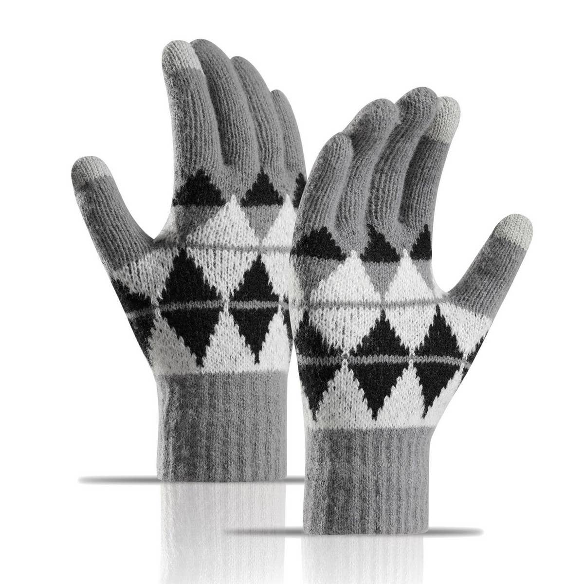 TOUCH SCREEN THICKENED WARM KNITTED GLOVES_CWAG0024