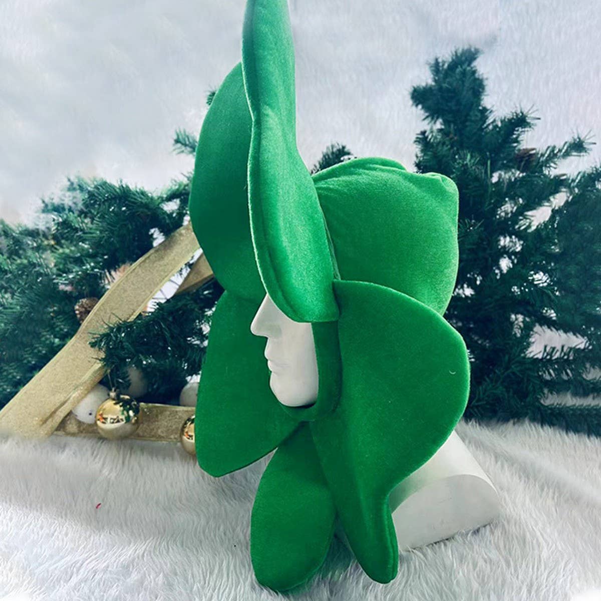 CWMM9610_IRISH FESTIVAL FOUR LEAF CLOVER CREATIVE HEADDRESS