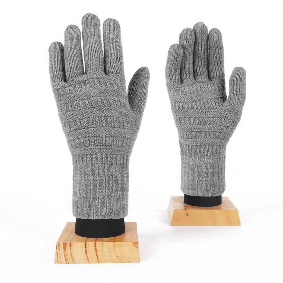 WINTER JACQUARD BRUSHED KNIT TOUCHSCREEN GLOVES_CWAG0401
