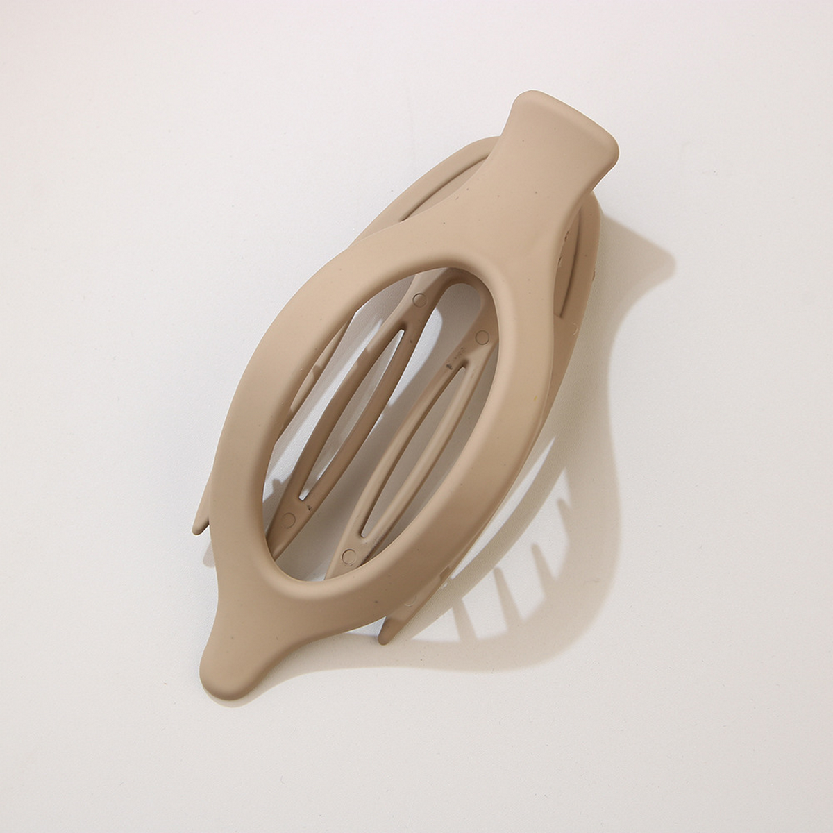 Glossy Matte Oval Hair Clip - Large Duckbill Style