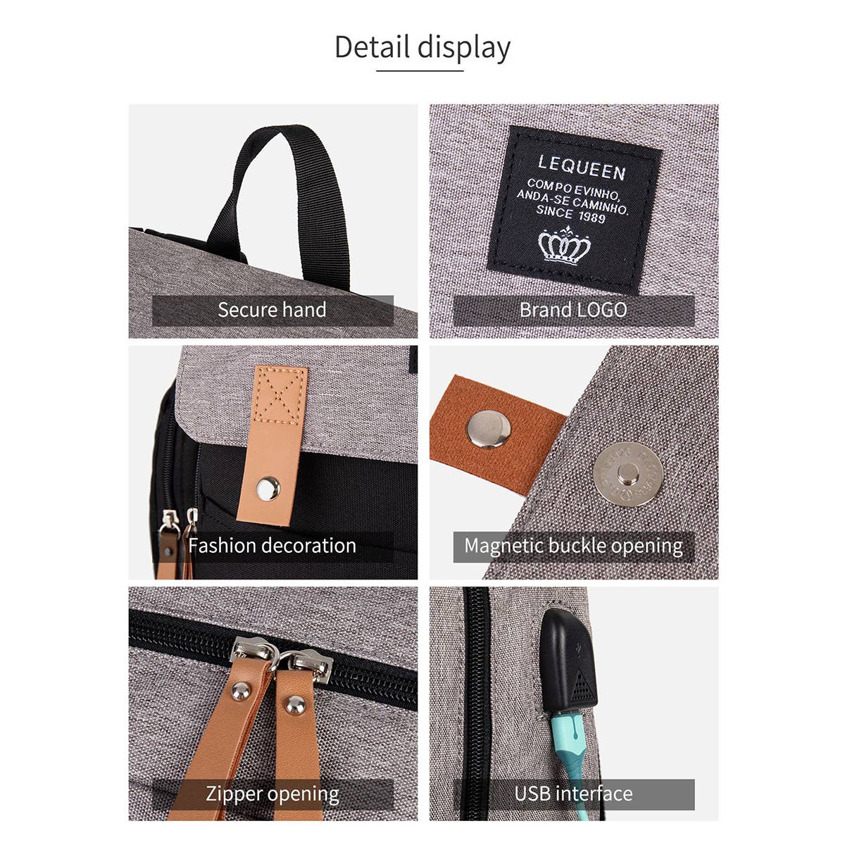 TRAVEL BACKPACK MOTHER AND BABY BAG_CWAB2224