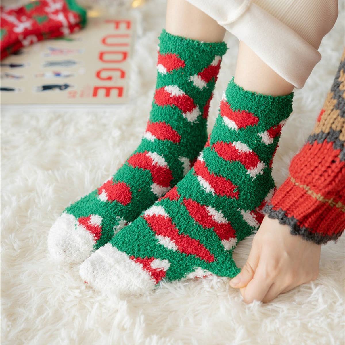 CHRISTMAS SOFT PLUSH SOCKS