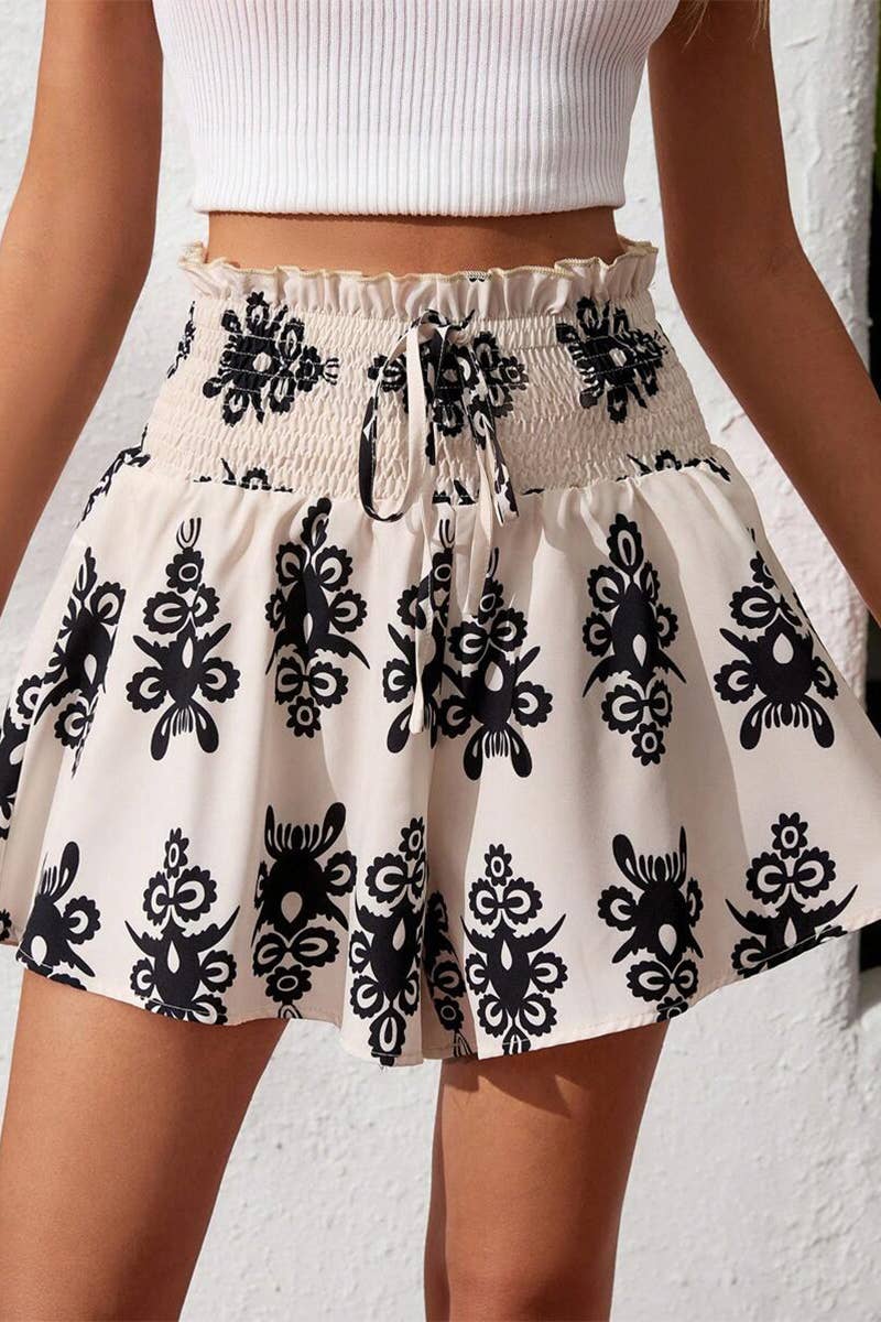 CWBSP0537_SUMMER SWEET HIGH WAIST WOMEN'S CULOTTES