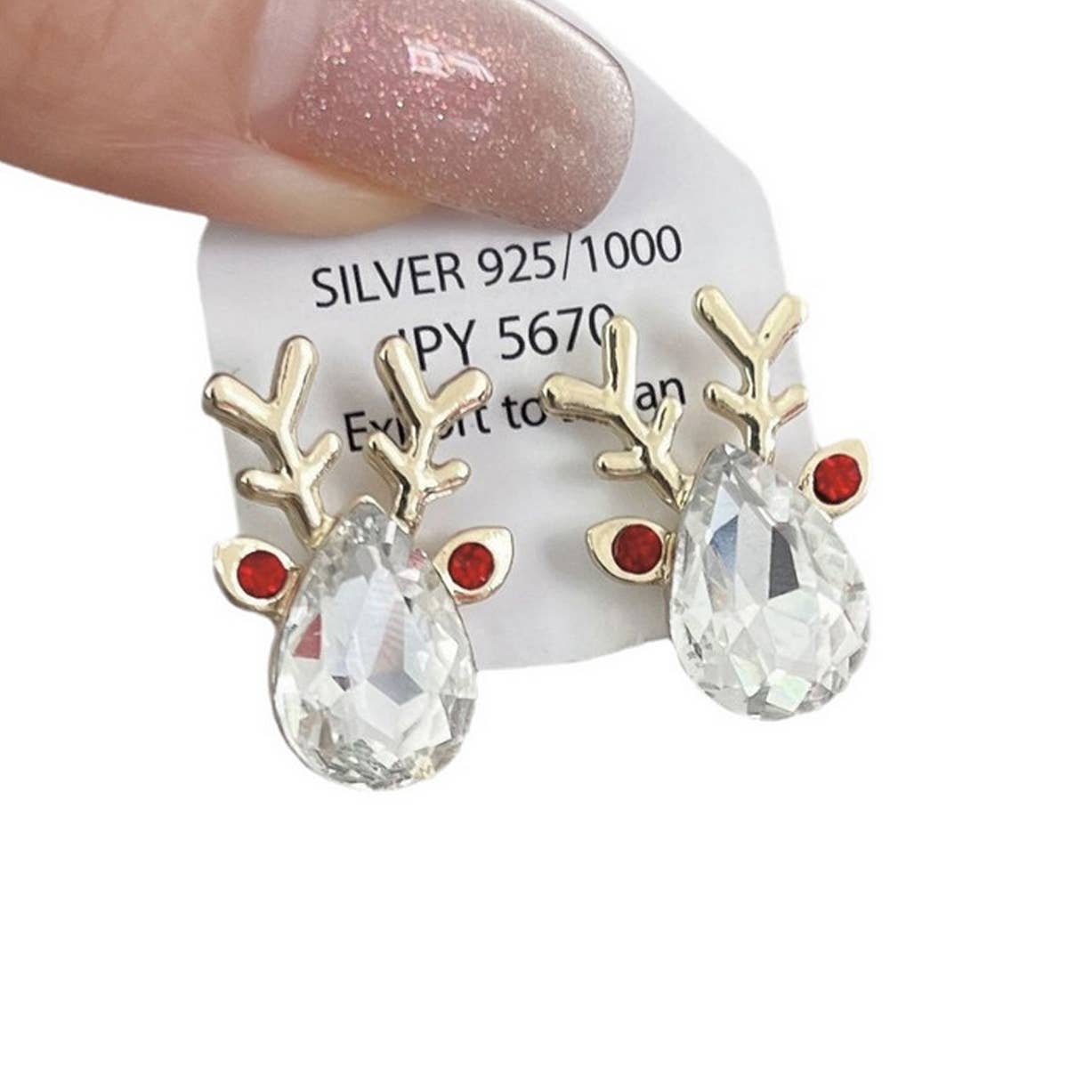 UNIQUE ZIRCON ELK EARRINGS AND EARRINGS