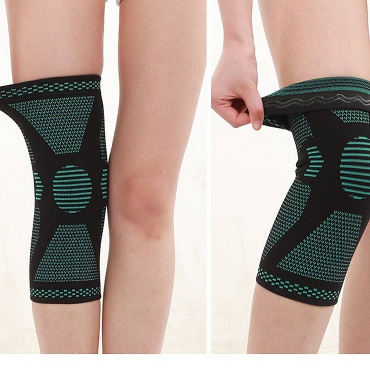 Compression Knit Knee Brace for Running & Sports