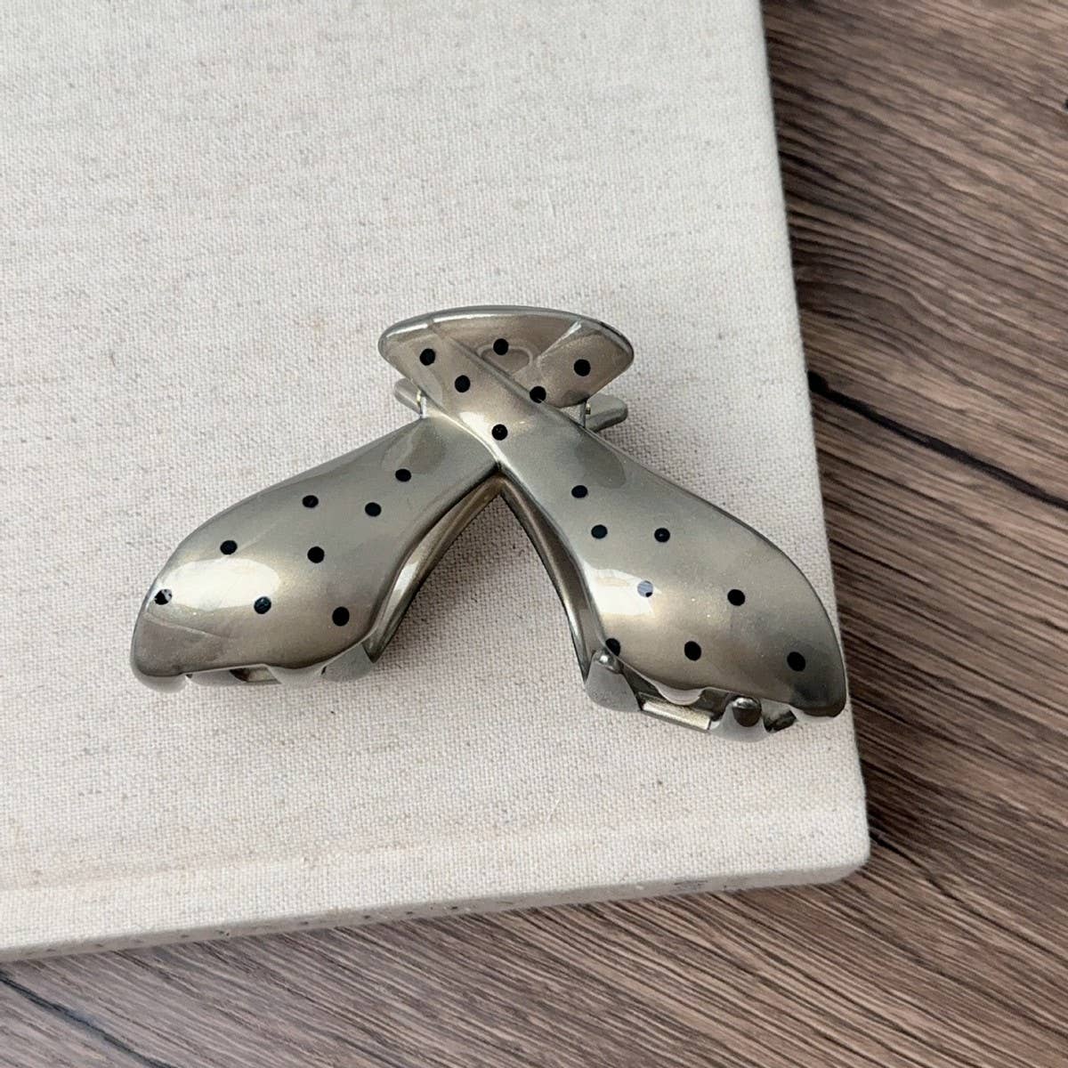 FRENCH POLKA DOT NEW HIGH-END HAIR CLIP