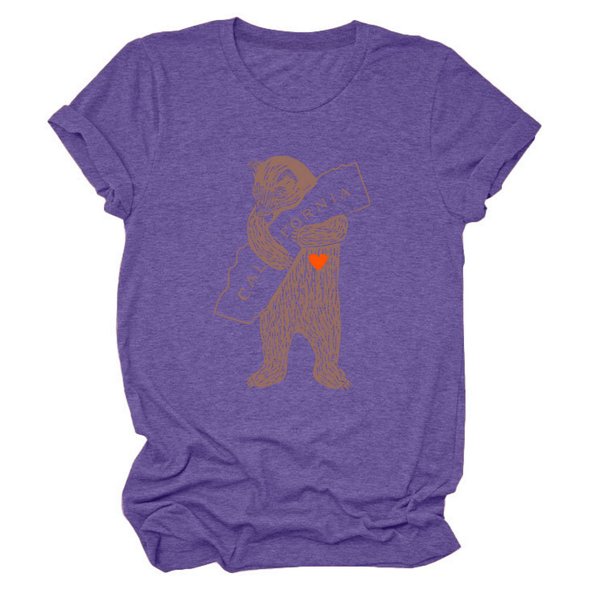 Funny Bear Short Sleeve T-Shirt for Her
