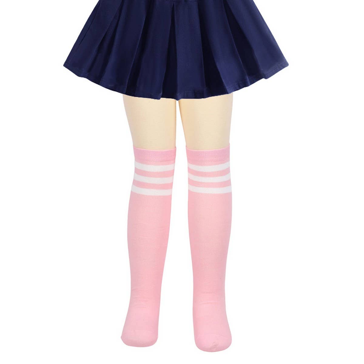CWMM10085_KIDS STRIPED KNEE-HIGH SOCKS COSPLAY