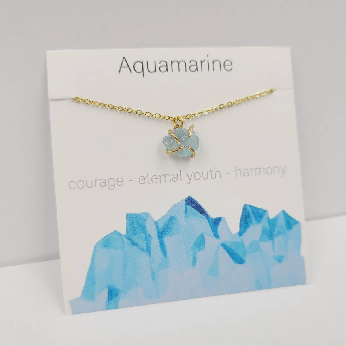 IRREGULAR FOUR CLAW NATURAL STONE NECKLACE