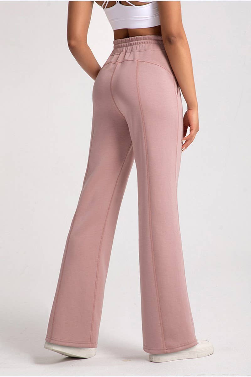 CWBLP1511_MODAL LOOSE HIGH WAIST STRAIGHT PANTS