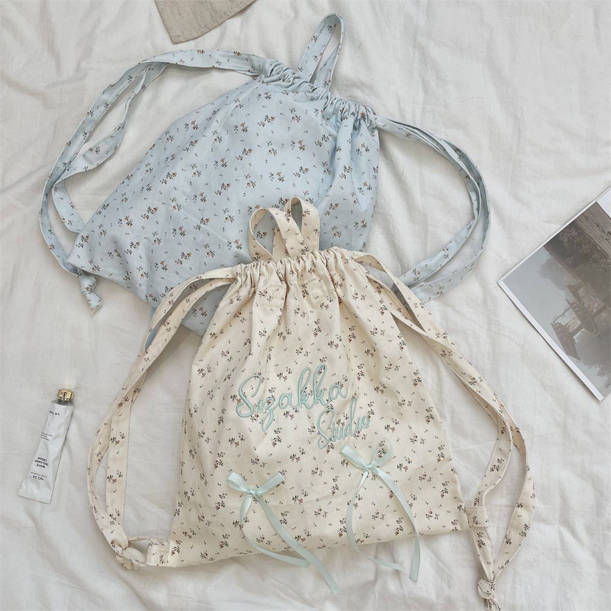 CWAB5801_VINTAGE TRAVEL LETTER EMBROIDERY BACKPACK