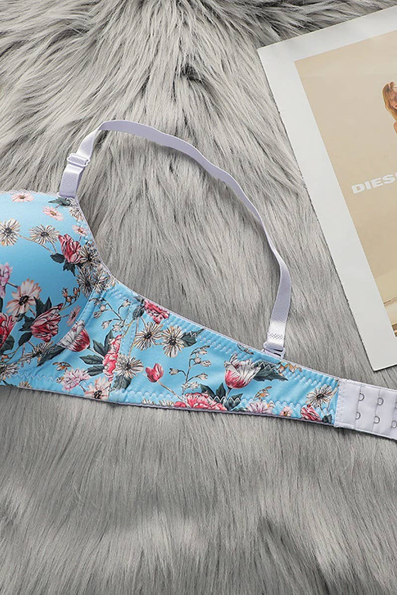 CWMU00278_PRINTED SEXY UNDERWIRE BRA SET