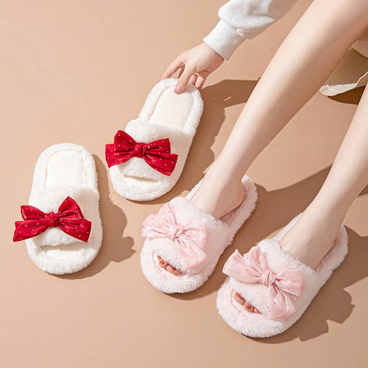 2024 NEW HOME BOWKNOT COTTON SLIPPERS_CWSHS0837