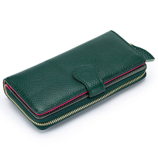 GENUINE LEATHER LONG STYLISH LARGE CAPACITY WALLET_CWAB3783