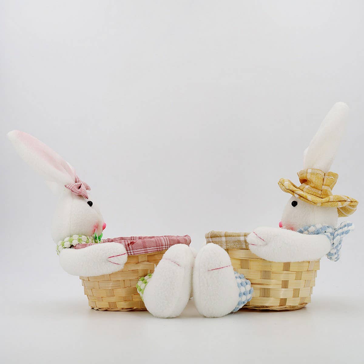 EASTER CUTE BUNNY DECORATIVE DOLL STORAGE BASKET_CWMM3484