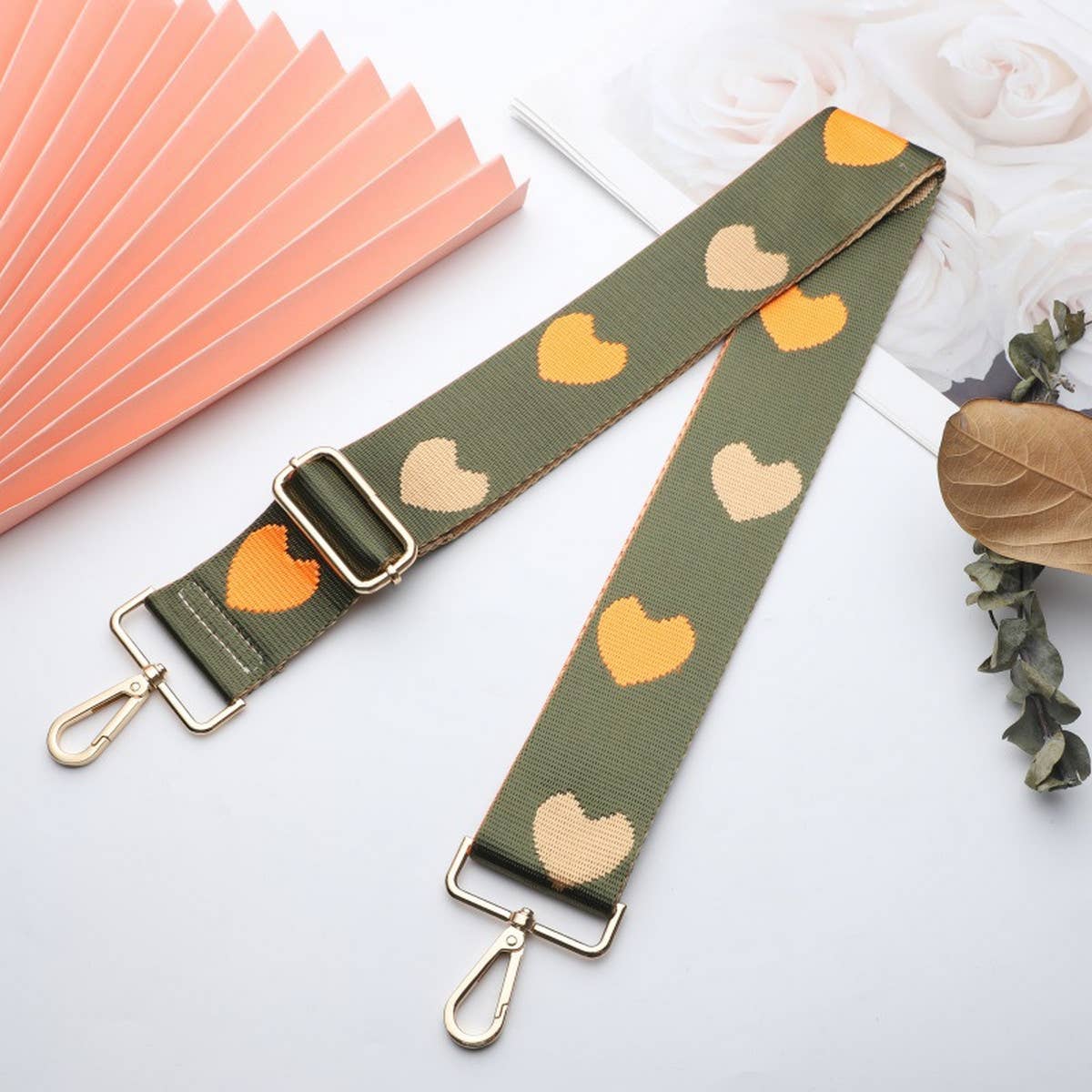 WOMEN SIMPLE HEART-SHAPED ADJUSTABLE BAG STRAP