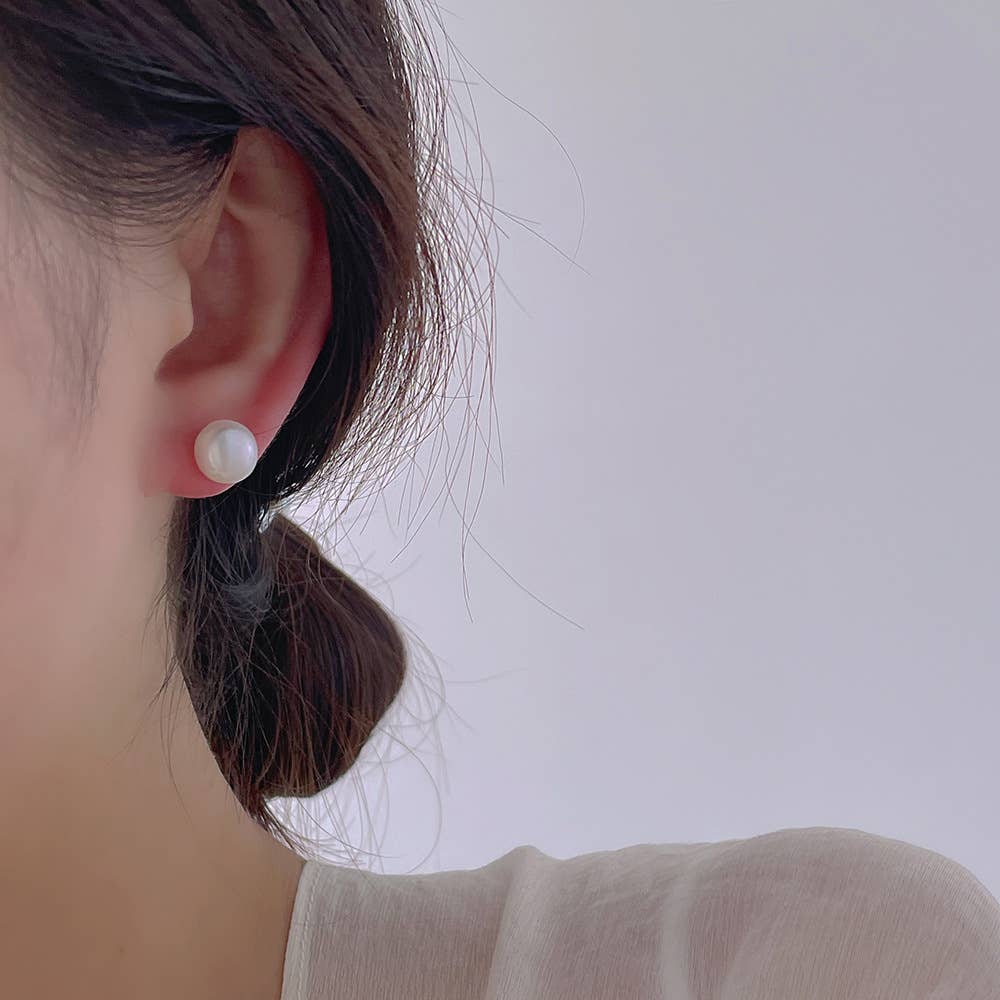 Personality s925 silver needle ear studs