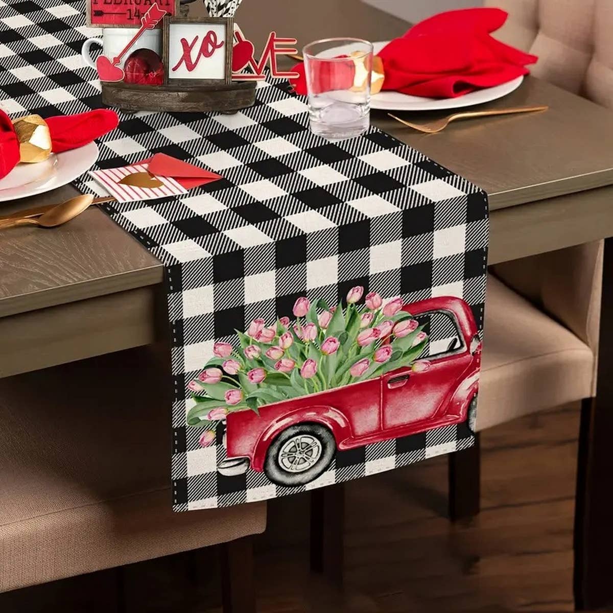 HOME VALENTINE'S DAY TABLECLOTH DECORATION