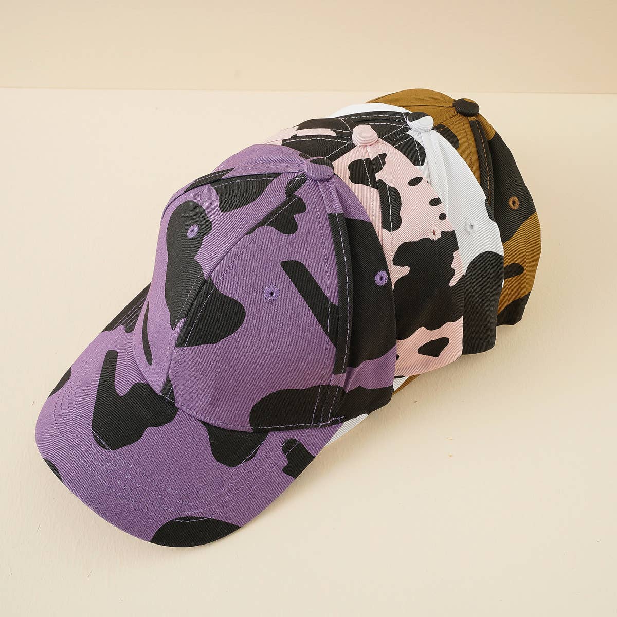 Cow pattern baseball cap, fashionable and casual CWAH1386