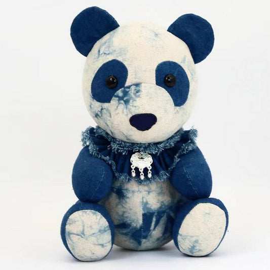 Handmade Tie-Dye Panda Plush Toy Cute Fresh Look