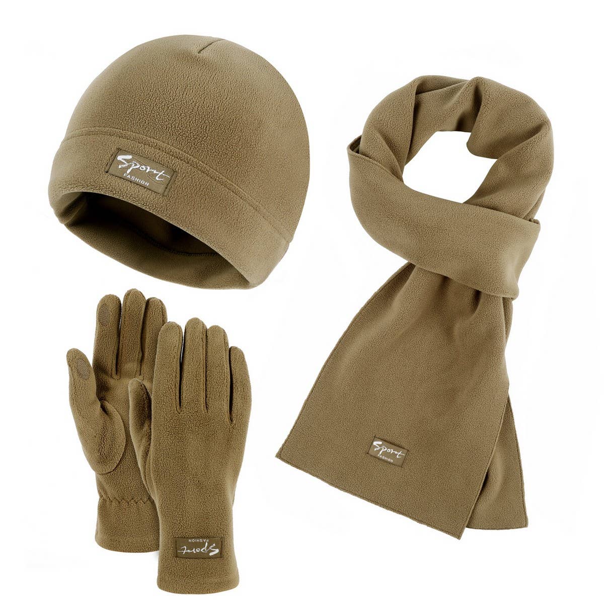 WINTER OUTDOOR COLD-PROOF HAT THREE-PIECE SET