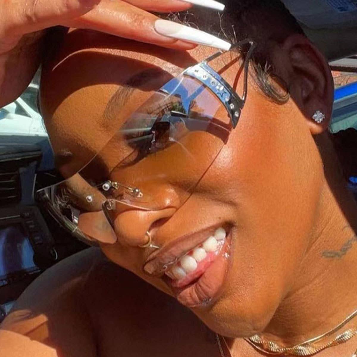 FRAMELESS Y2K TECH SENSE FASHION SPORTS SUNGLASSES