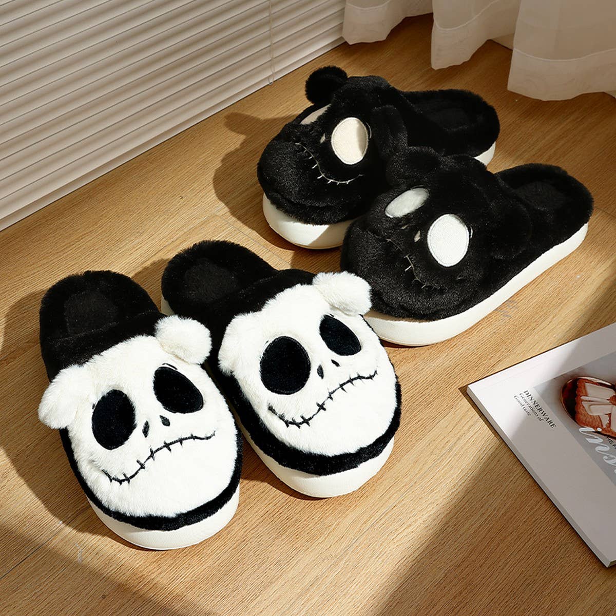 HALLOWEEN SLIPPERS CARTOON ANIMAL HOUSE SLIPPERS